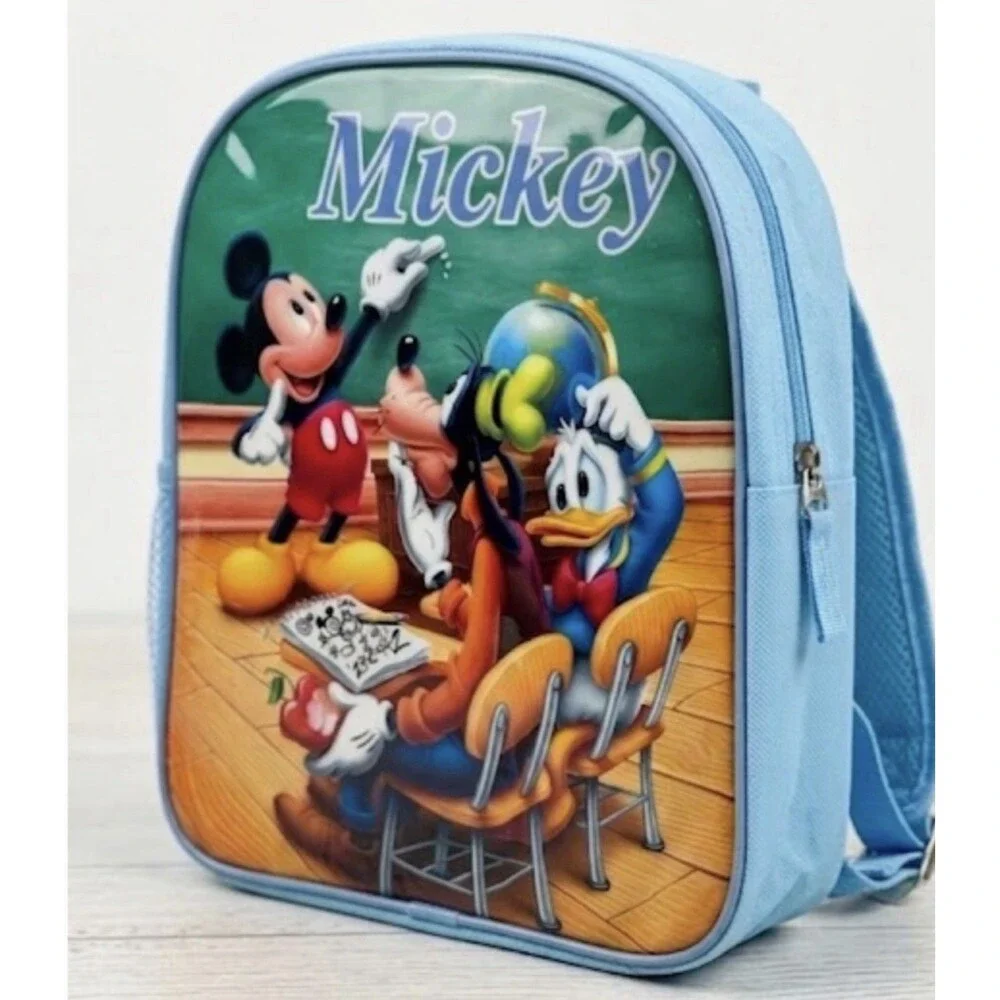 Disney Mickey Mouse  & Friends Room Blue Mini 10”Backpack  Child’s New Toddler